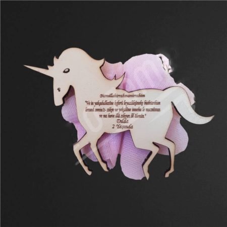 25 Adet Unicorn Mdf Bebek Magnet