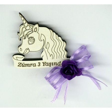 25 Adet Unicorn Mdf Magnet