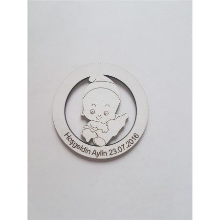 25 Adet Erkek İlk Diş Mdf  Bebek Magnet (Kopya)