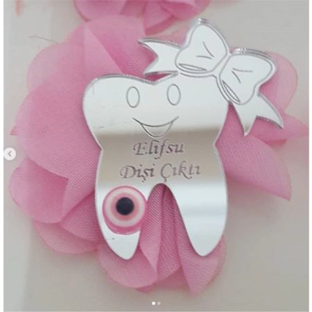 25 Adet İlk Diş Kurdaleli Pleksi Bebek Magnet