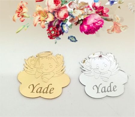 25 Adet Erkek Melek Pleksi Bebek Magnet