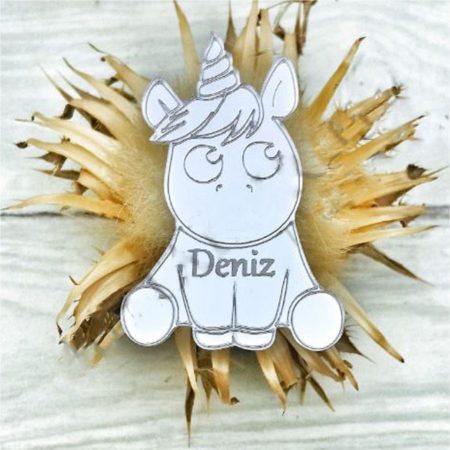 25 Adet Unicorn4 Pleksi Bebek Magnet