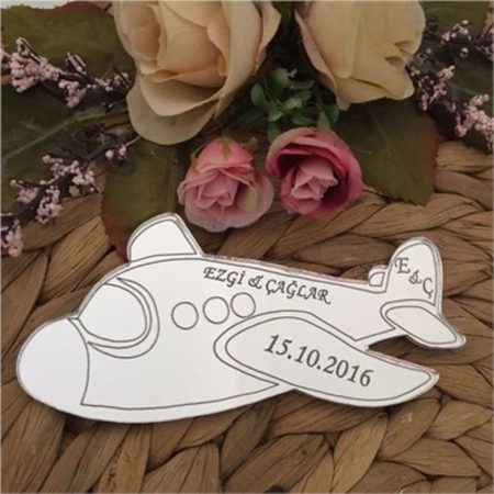 25 Adet Uçak Model Mdf Bebek Magnet