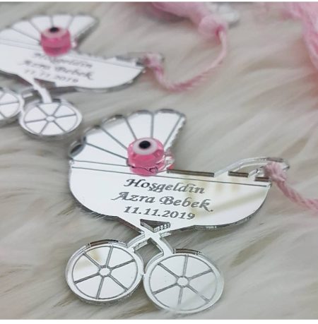 25 Adet Bebek arabası Pleksi dolap süsü, Magnet