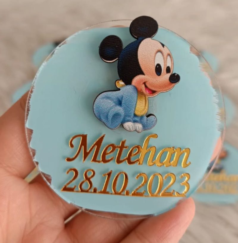 25 Adet Mickey Figürlü Magnet F1148