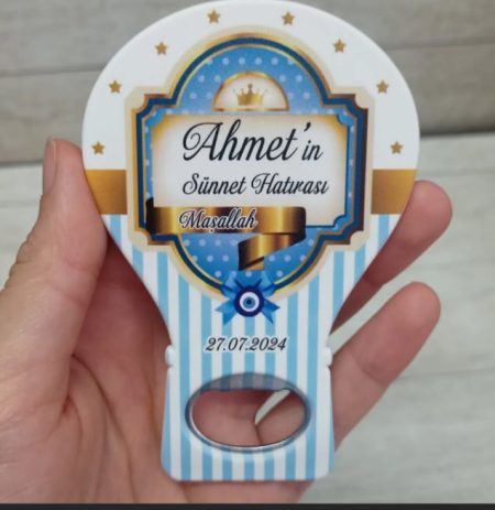 25 Adet Yazı ve Nazar Balon Açacak Magnet F1158