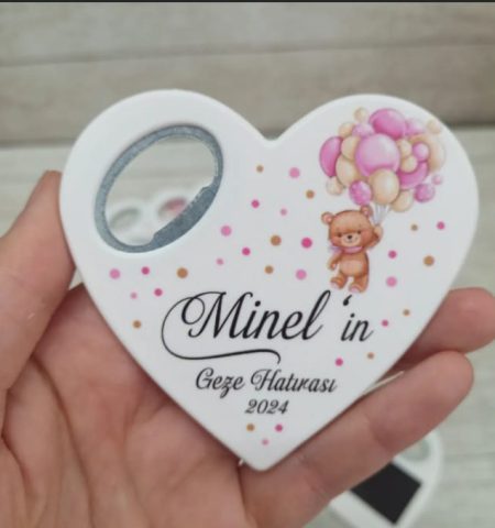 25 Adet Kalp Ayıcık Açacak Magnet F1160