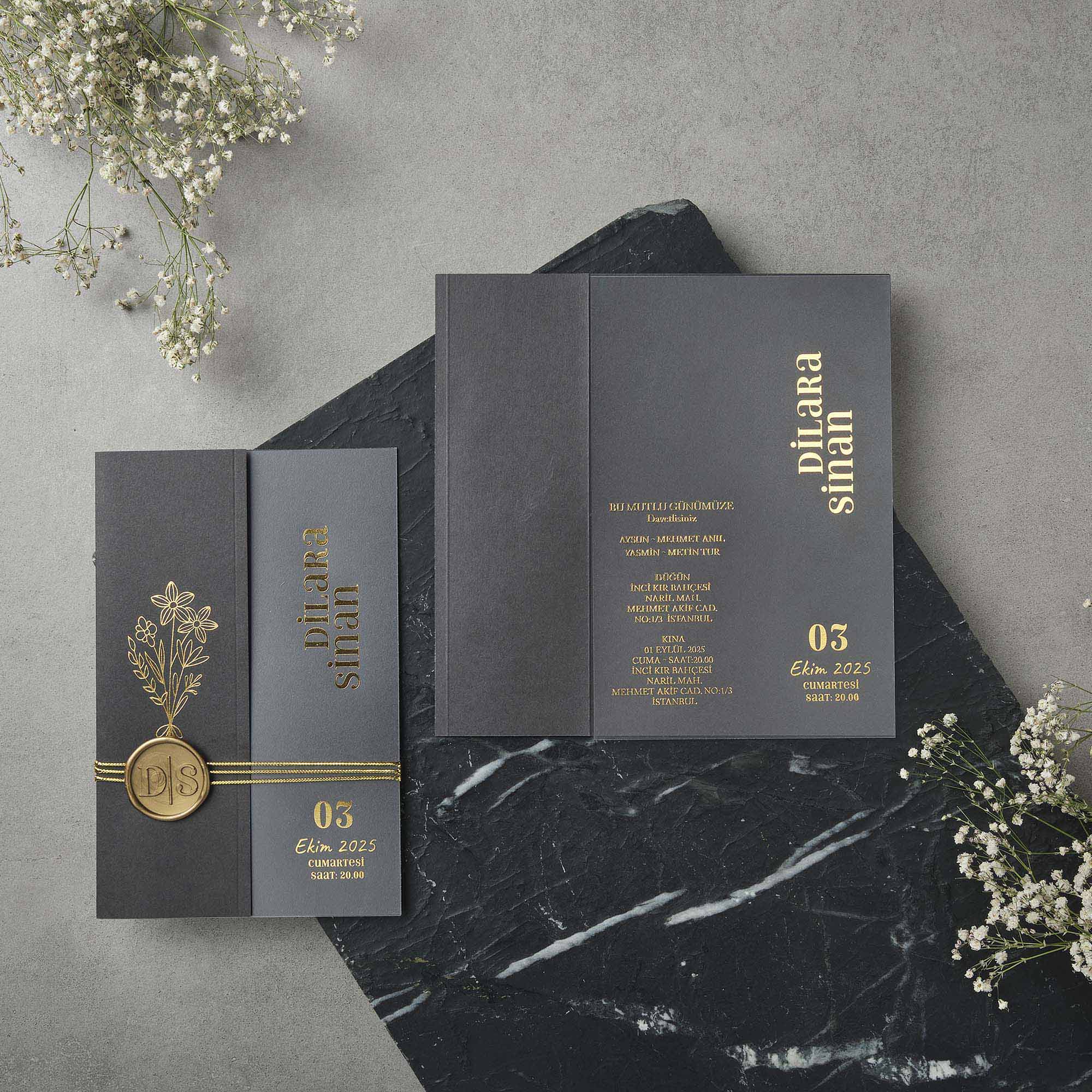 POLEN SADE DÜĞÜN DAVETİYELERİ