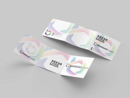 1000 Adet 20x20 İki Kırımlı Broşür
