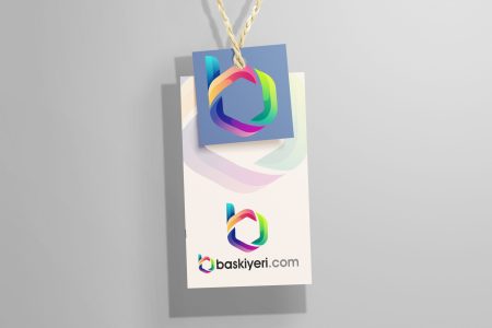 1000 Adet Elbise Askı Etiketi 5x8cm